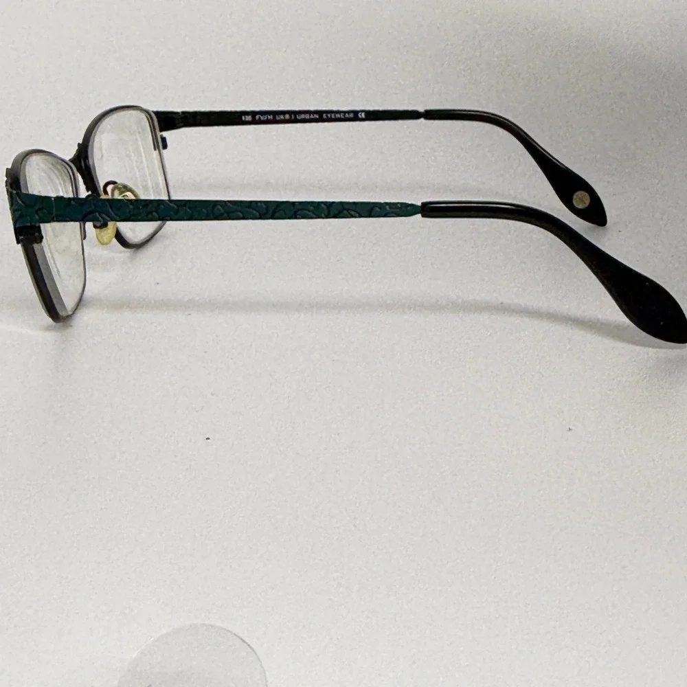 FYSH UK Urban Eyewear 3567 679 Teal Black Rectangular Eyeglasses 54-15-135 22096